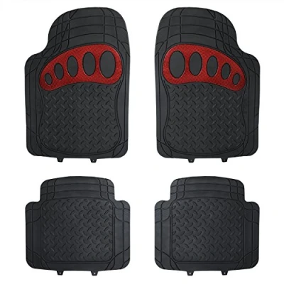 Afbeelding van eSituro Universele automatten rubbermatten zwart/rood SCM0103