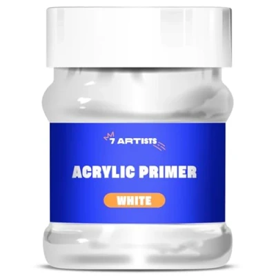 Afbeelding van 7 Artists Acrylic Primer White 230 ml Gesso voor Acrylverf Witte Acryl, Olieverfschilderij Acryl Canvas Kunst