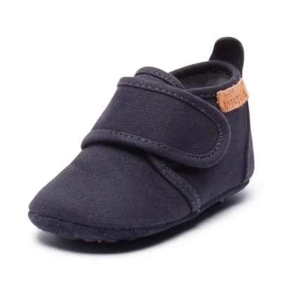 Afbeelding van Bisgaard Jongens Home Shoe Cotton Slippers, blauw navy 21, 18 EU