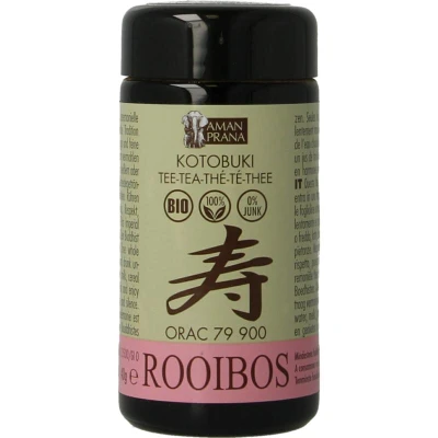 Afbeelding van Aman Prana Kotobuki Rooibos Multi verpakking 4x40GR