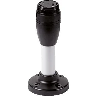 Afbeelding van Eaton sl4 signaalzuil basismodule aluminium buis 100 mm kunststof voet en deksel zwart geschikt voor 5 signaal modul 171297