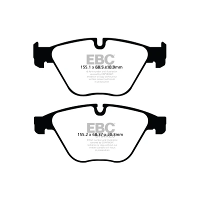 Afbeelding van Remblokkenset, schijfrem EBC BRAKES DP42103R