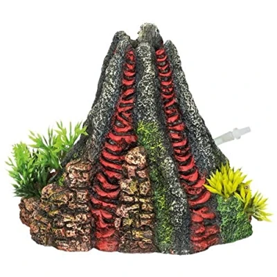 Afbeelding van Nobby Vulkaan met planten, aquariumornamenten, 14 x 13 12,5 cm