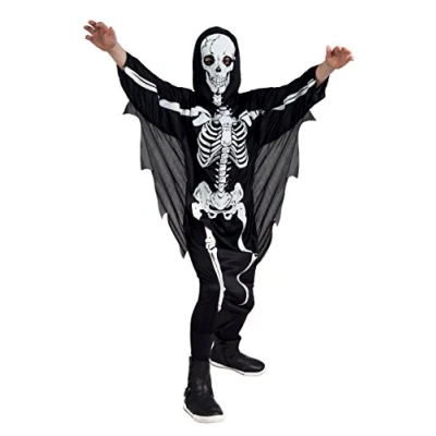 Afbeelding van Boland Kostuum Scary Skeleton (4 6 jr) Kinderen Skelet Halloween verkleedkleding Horror