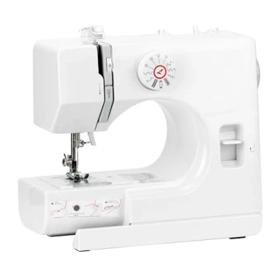 Afbeelding van QWORK® naaimachine voor beginners 12 steken dubbele snelheid vrije arm het naaien van mouwen LED verlichting inclusief naaisetje