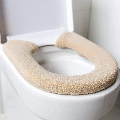 Afbeelding van Baffect Dikker Toiletbril Cover Kussen Antibacterieel Luxe Toiletten Warm Covers Mat Super Universeel (Beige)