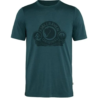Afbeelding van Fjällräven Abisko Wool Classic SS M Dark navy Outdoor Kleding Fleeces en Truien T Shirt