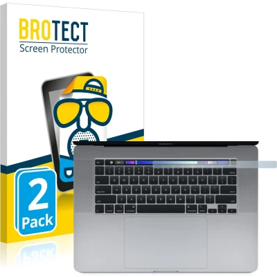 Afbeelding van BROTECT Screenprotector voor Apple MacBook Pro 16&quot; 2019 (ALLEEN Touch Bar) Folie Beschermfolie matte (2 Stuks)