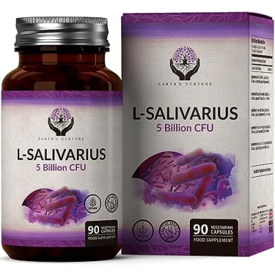 Afbeelding van EN Lactobacillus Salivarius Probiotic 90 High Strength Capsules 5 Billion CFU L Probiotics per Capsule Non GMO, Gluten &amp; Allergen Free Made in The UK