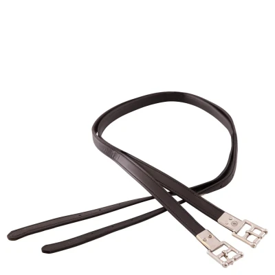 Afbeelding van BR Beugelriemen PVC Leatherlook 160 Zwart