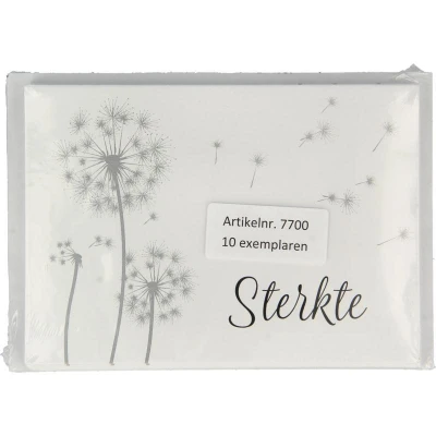 Afbeelding van Spruyt Hillen Condoleance Kaart &amp; Envelop Sh, 10 stuks