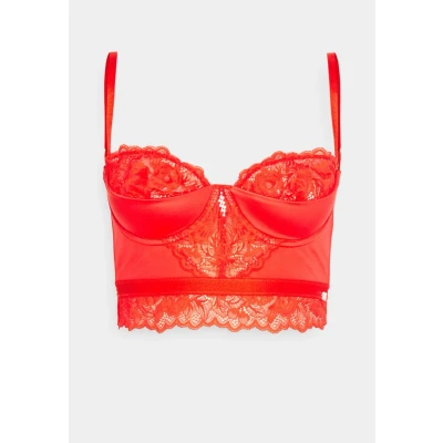Afbeelding van Lascana Corsage Beugel BH, Dames, Maat: 75B, Red