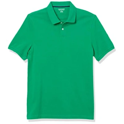 Afbeelding van Amazon Essentials Men&#039;s Poloshirt van piqué katoen met slanke pasvorm, Groen, XS