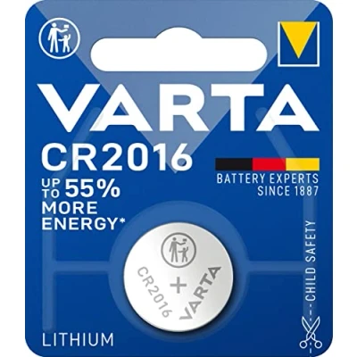 Afbeelding van Varta knoopcel klein CR2016 1 serie Stuk