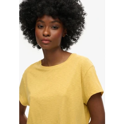 Afbeelding van Superdry Vrouwen Kort Slouchy T shirt Geel Grootte: 38