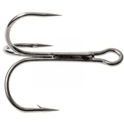 Afbeelding van Fladen Maxximus Black Nickel Treble Hooks #4/0 (2 stuks) Dreggen