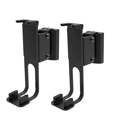Afbeelding van conecto Wandhouder voor luidspreker, compatibel met Sonos® One, One SL, Play:1, draagvermogen max. 3kg, set van 2, zwart