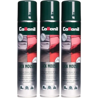 Afbeelding van Collonil lack mousse verzorging voor glanzende materialen 200 ML 3 bussen bundel voordeel