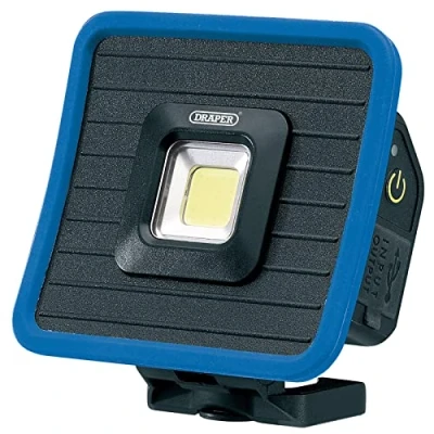 Afbeelding van Draper LED oplaadbare mini schijnwerper en powerbank