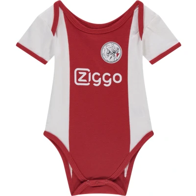 Afbeelding van Ajax baby romper wit rood Ziggo