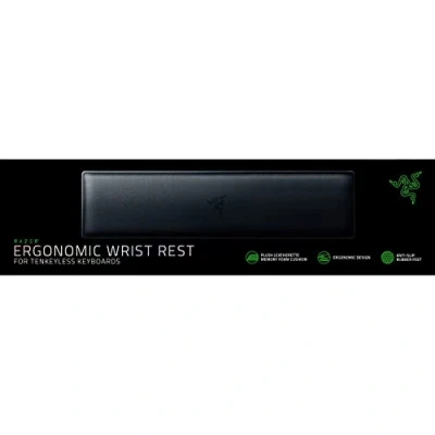 Afbeelding van Razer Ergonomische polssteun voor Tenkeyless toetsenborden: pluche kunstleer traagschuim kussen antislip rubberen voeten