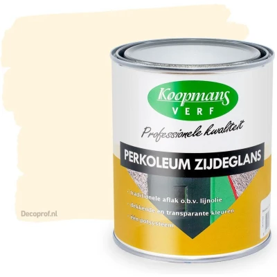 Afbeelding van Koopmans Perkoleum Zijdeglans Dekkend Ready Mixed 0,75 ltr 302 roomwit Buitengevel &amp; Tuin
