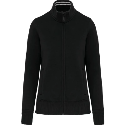 Afbeelding van Kariban Damessweater met rits K457 Black