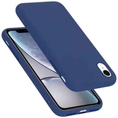 Afbeelding van Cadorabo Hoesje geschikt voor Apple iPhone XR Case in LIQUID BLAUW Beschermhoes TPU silicone Cover