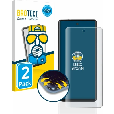 Afbeelding van BROTECT Full Cover Antireflecterende Screen Protector voor Google Pixel 6a (2 Stuks) Schermbeschermer, Anti Glare Protector, Mat
