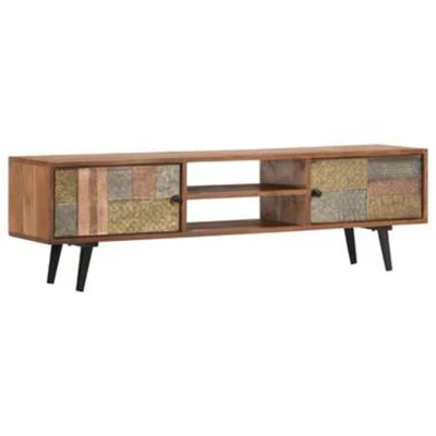 Afbeelding van vidaXL Tv meubel 140x30x40 cm massief acaciahout