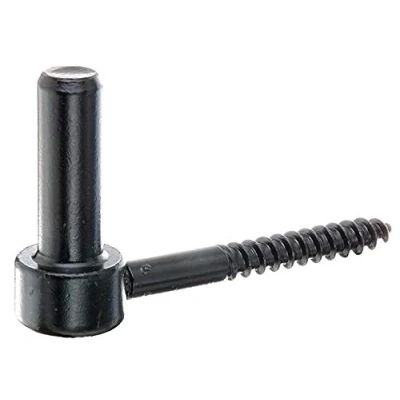 Afbeelding van Alberts 306632 plaatduim om in te schroeven J haak met gesneden schroefdraad zwarte dompellak doornmaat Ø16 mm lengte 110