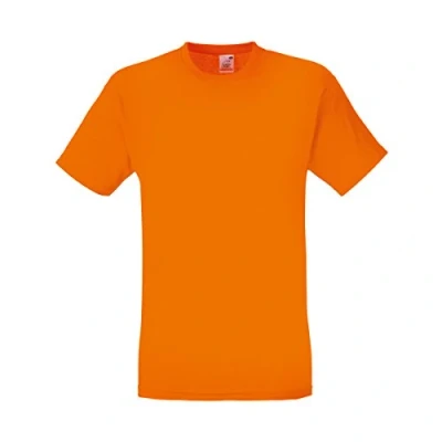 Afbeelding van Fruit Of The Loom Heren Screen Stars Origineel Vol Cut T shirt met korte mouwen (Oranje)