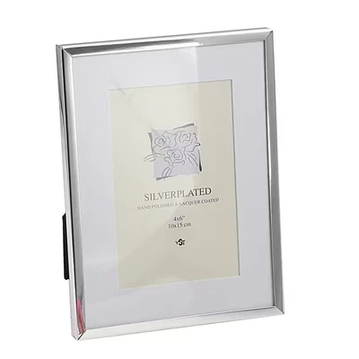Afbeelding van Verzilverde fotolijst 20 x 15 met passe partout 10