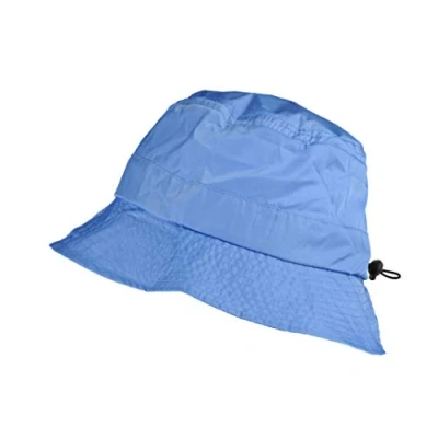 Afbeelding van TOUTACOO, Regenhoed, Regenbob, opvouwbaar in de geïntegreerde zak, nylon look (08 Lichtblauw/Regen)