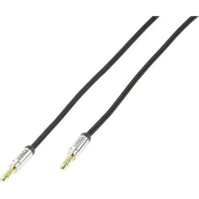 Afbeelding van Vivanco 38768 Jackplug Audio Aansluitkabel [1x male 3,5 mm 1x mm] 0.50 m Zwart