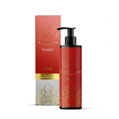 Afbeelding van BodyGliss Massage Olie En Glijmiddel In 1 Rode Sinaasappel 150 ml