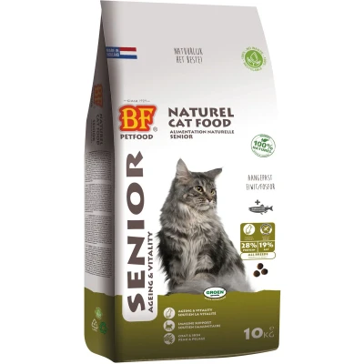 Afbeelding van Bf Ncf Senior Ageing Kattenvoer Kip Vis Zalm 10 kg