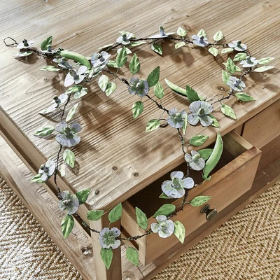 Afbeelding van LOBERON Guirlande Cecilia blauw/groen