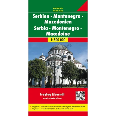 Afbeelding van F&amp;B Servië, Montenegro, Kosovo, Macedonië: Wegenkaart 1:500 000: AK 7003
