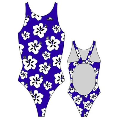 Afbeelding van Turbo Hawaii Pro Resist Zwempak Blauw XL Vrouw
