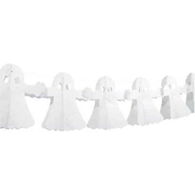 Afbeelding van Papieren slinger Spook wit