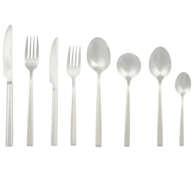 Afbeelding van Salter COMBO 8794 Winslow 88 Piece Cutlery Set Stainless Steel Silverware, Service for 12 People, Includes Knives, Forks, Teaspoons, Soup Spoons, Serving Spoons &amp; Dessert Cutlery, 25 Year Guarantee