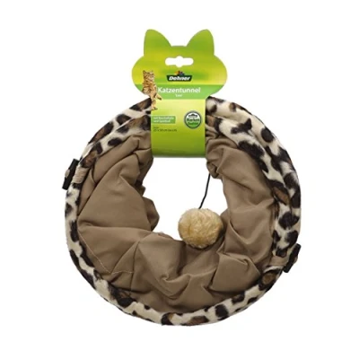 Afbeelding van Dehner Kattunnel Leo, Ø 25 cm, lengte 50 polyester/metaal, bruin