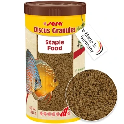 Afbeelding van sera discus granulaat Nature 1000 ml (420 g) hoofdvoer voor alle discusvissen, voer