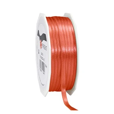 Afbeelding van Präsent Satijnen lint Living Coral 6 mm breed, 50 m lengte
