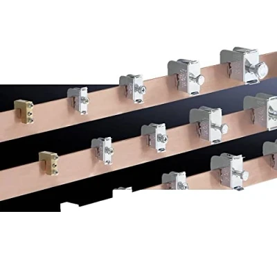 Afbeelding van Rittal sv aansluitklem stroomrail 70a max aderdoorsnede 70mm2 raildikte 10mm railbreedte 16 5mm 3458500