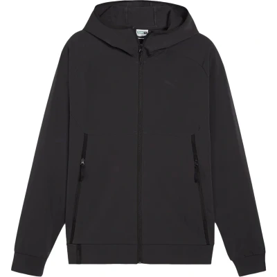 Afbeelding van Puma tech track jacket wv in de kleur zwart.