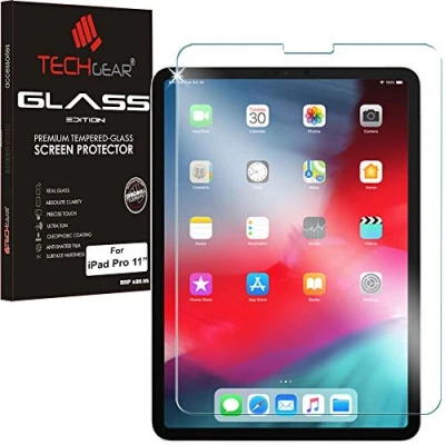 Afbeelding van TECHGEAR GLASS Edition Screen Protector voor iPad Pro 11 2020 en 2018, [Gezichts ID] Tempered glas ScreenProtector Cover Compatibel met Apple 2020, 2018 [2e 1e generatie]