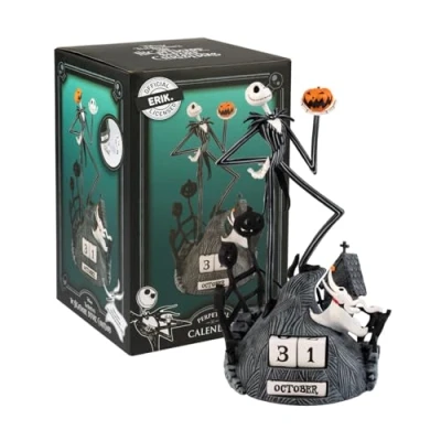 Afbeelding van Grupo Erik Perpetual Kalender 3D Nightmare Before Christmas Desktop Bureaukalender Home Office Dekoration