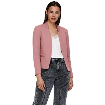 Afbeelding van ONLY Onladdy Linea Blazer, Dames, Maat: 36, Withered rose